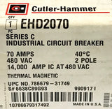 Eaton 2Pole 70 AMP Type EHD Circuit Breaker
