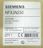 SIEMENS FG Breaker 3 Pole 250 Amp NFX3N250