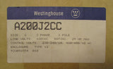 WESTINGHOUSE Cutler Hammer A200J2CC Size 2 A200M2CC Starter NEMA 12 Enclosure