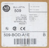 Allen Bradley 509 BOD A1E 120 VAC Size 1 Starter Electronic Overload Relay 1.6-5