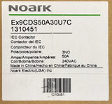 NOARK 1NOA014 EX9CDS50A30U7C 1310451 IEC Contactor 50 AMP 240 VAC 3 Pole