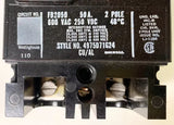 WESTINGHOUSE Cutler Hammer FB2050 2 Pole 50 AMP Type FB Circuit Breaker 600 VAC