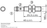 SICK IM08-02BNO-ZTK Cylindrical thread design NPN