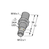 Turck BI5-M18-RN6X-H1143 4614603 Inductive Sensor