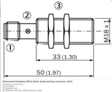 SICK IME18-08BNSZCOK Inductive proximity sensors NPN