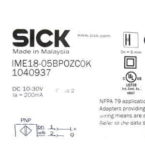 SICK IME18-05BPOZC0K