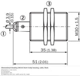 SICK IME30-10BPOZW2K Inductive proximity sensors PNP