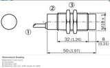 SICK IM18-12NPO-ZW1Cylindrical thread design PNP