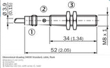 SICK IME08-1B5PSZW2S Inductive proximity sensors PNP