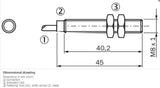 SICK IM08-1B5NO-ZW1 Cylindrical thread design NPN