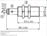 SICK IME18-08BNSZW2K Inductive proximity sensors NPN