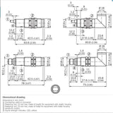 SICK VTF18-3F1740 Photoelectric proximity sensor PNP