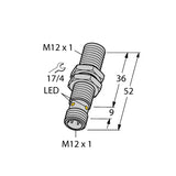 Turck BI4-M12-RN6X-H1141 1635200 Inductive Sensor