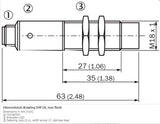 SICK IMF18-08NPSVC0S Cylindrical thread design PNP