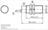 SICK IM18-08BNS-ZW1 Cylindrical thread design NPN