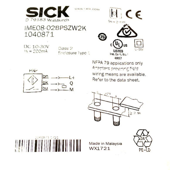 SICK IME08-02BPSZW2K