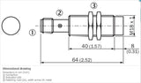 SICK IM18-08NNS-ZC1 Cylindrical thread design NPN