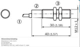 SICK IM12-04BNS-ZWK Cylindrical thread design NPN