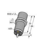 Turck  BI10-M30-AZ3X/S90 5M 4316411 Inductive Sensor