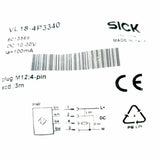 SICK VL18-4P3340 Photoelectric retro-reflective sensor PNP