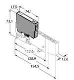 Turck BL20-4DI-24VDC-N  6827013 BL20 electronic module