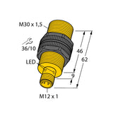 Turck Bi10-S30-AN6X-H1141 1636620 Inductive Sensor